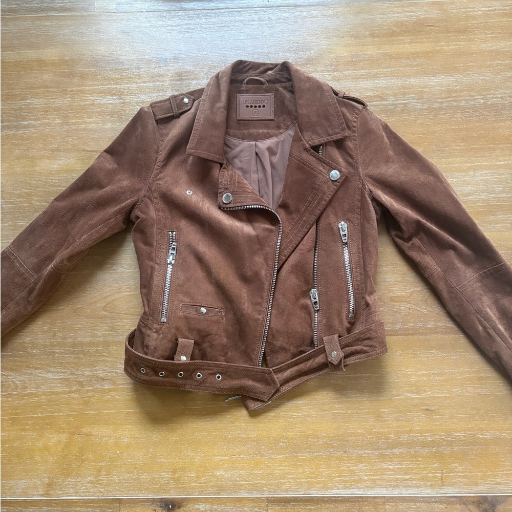 Blank NYC Brown Suede Women's Biker Jacket